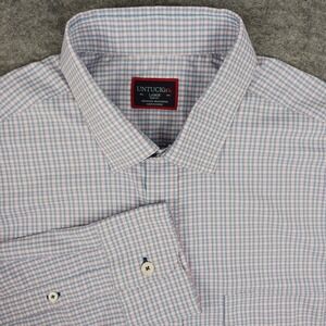 UNTUCKit Dalton Men's Large Slim Fit Long Sleeve Button Down Performance Shirt